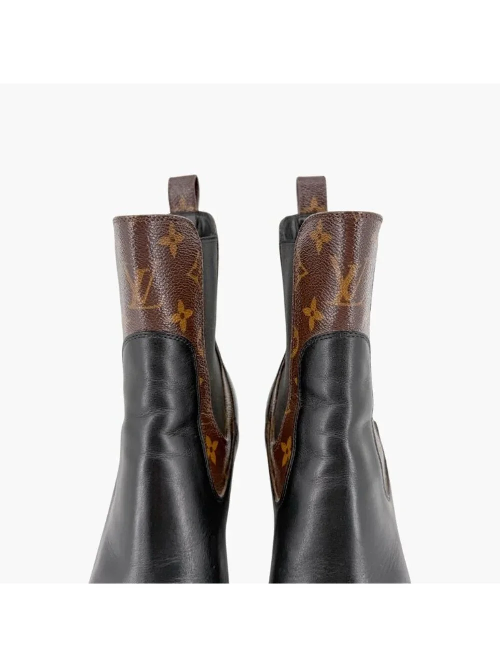 Louis Vuitton Star Trail LV Chelsea Ankle Boots Black Size 40 US 10 Women's